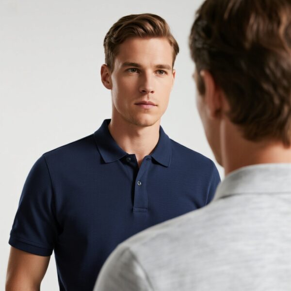 Men Polo Half Sleeve Relaxed Fit Cotton Rich - Image 5