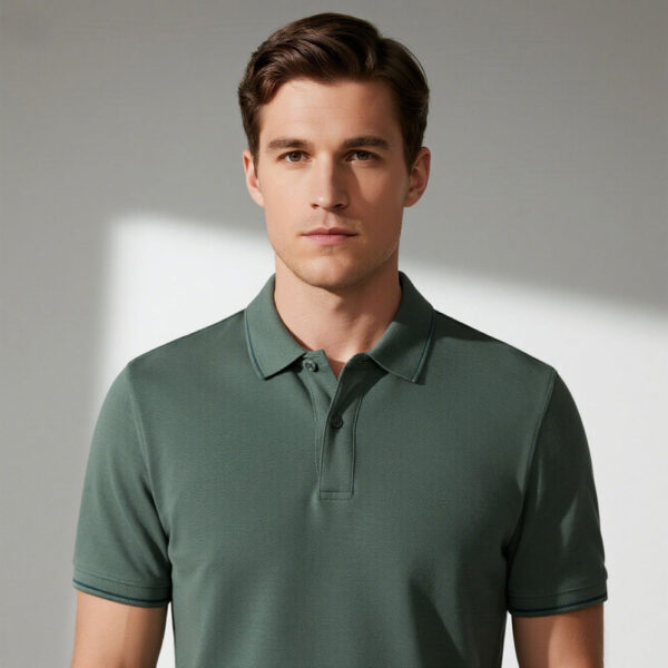 Men Recycled Polyester TERRA Polo - Image 10