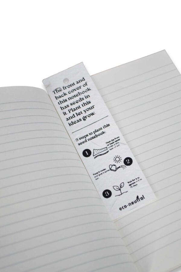 ATRI - Eco-Neutral® A5 Soft Cover Handmade Seed Paper Notebook - Image 6
