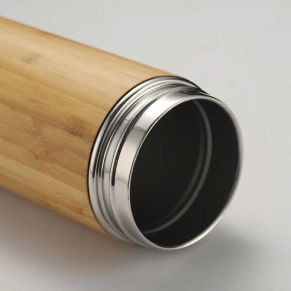 Bamboo Flask with Temperature Display - Image 3