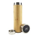 Bamboo Flask with Temperature Display - Image 4
