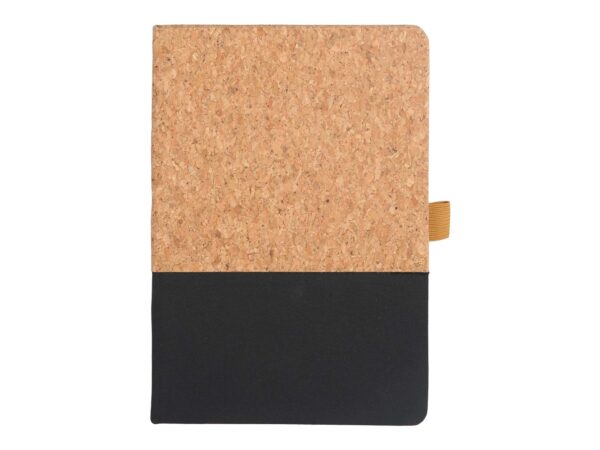 BORSA - eco-neutral A5 Cork Fabric Hard Cover Notebook and Pen Set - Black - Image 1