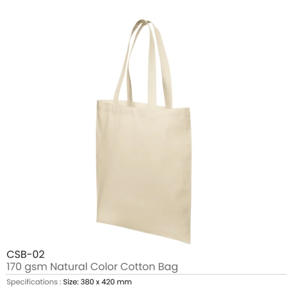 Promotional Cotton Shopping Bags 170 GSM with Long Handle - Image 5