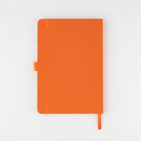 JURSI - Giftology A5 PU Notebook with Pen Loop - Orange - Image 5