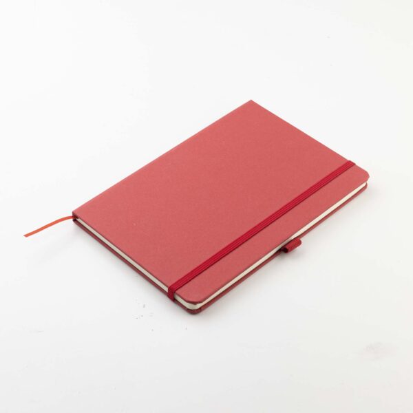 ABULA - Eco-Neutral® A5 Hard Cover Notebook & Pen Set - Cherry Paper - Image 4