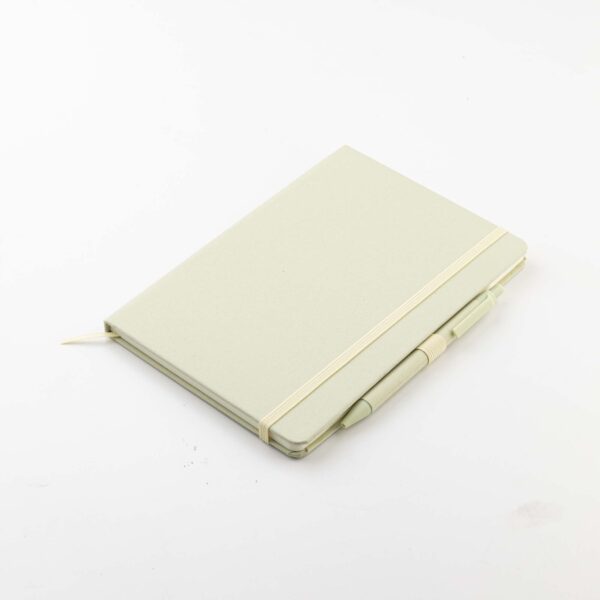 ABULA - Eco-Neutral® A5 Hard Cover Notebook & Pen Set - Kiwi Paper - Image 7