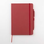 ABULA - Eco-Neutral® A5 Hard Cover Notebook & Pen Set - Cherry Paper - Image 6