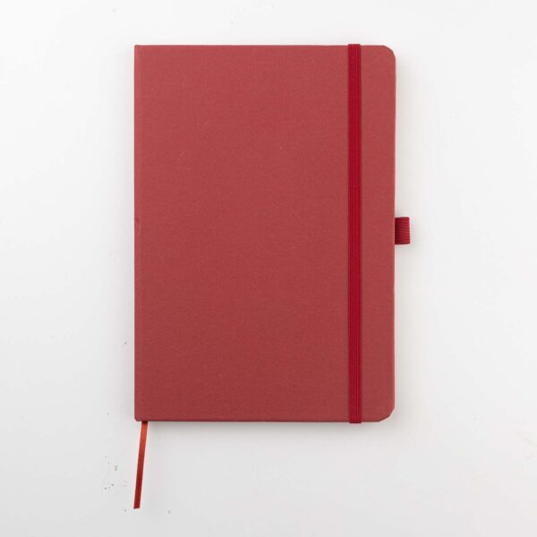 ABULA - Eco-Neutral® A5 Hard Cover Notebook & Pen Set - Cherry Paper - Image 7