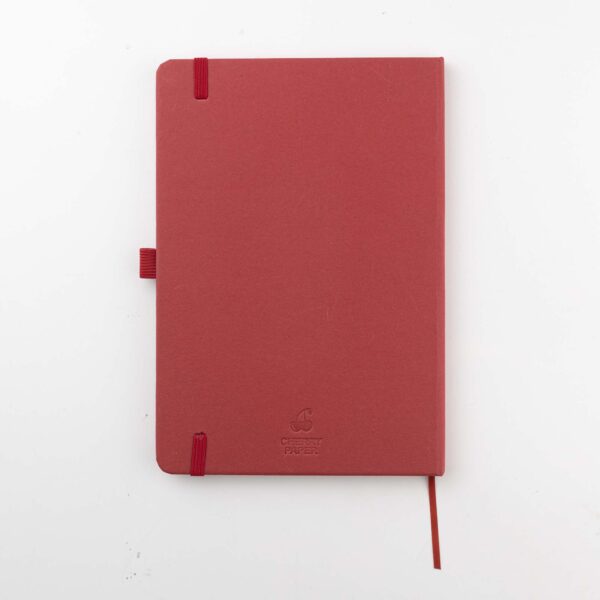 ABULA - Eco-Neutral® A5 Hard Cover Notebook & Pen Set - Cherry Paper - Image 9