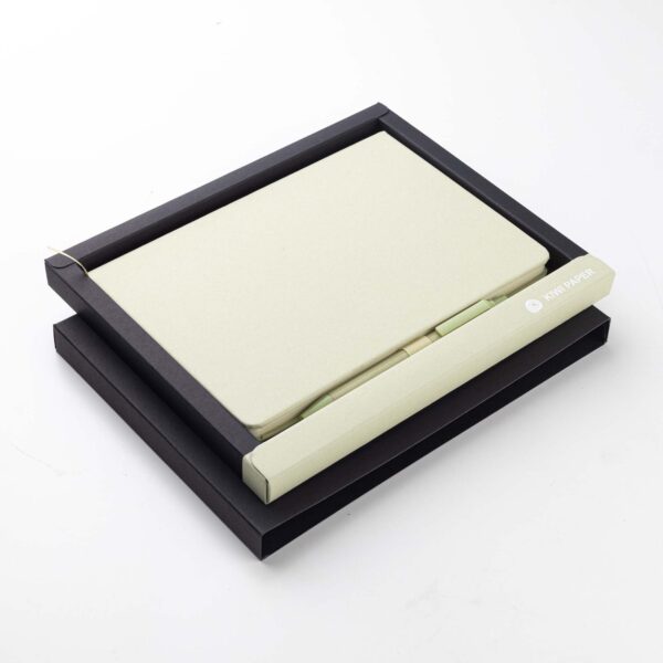 ABULA - Eco-Neutral® A5 Hard Cover Notebook & Pen Set - Kiwi Paper - Image 19
