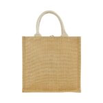 Eco-Friendly Jute Bags with Front Cotton Pocket & Button Closure