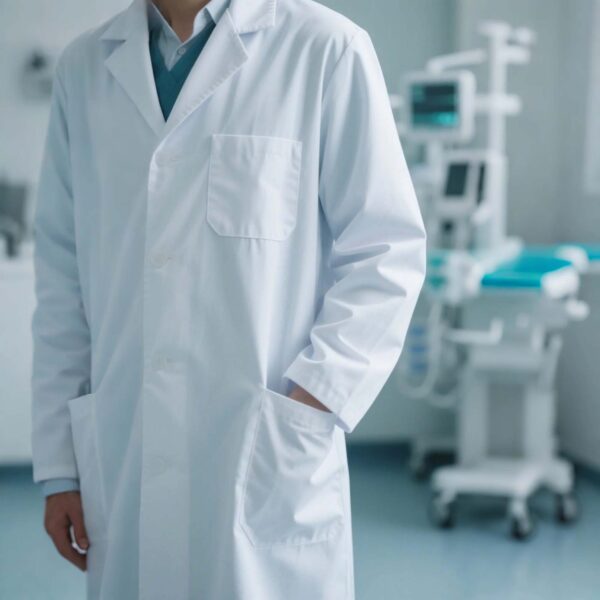 SmartWear Classic White Lab Coat - Image 2