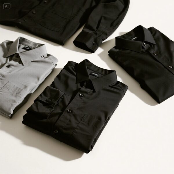 Men Long Sleeve Poplin Corporate Executive Shirt - Image 9
