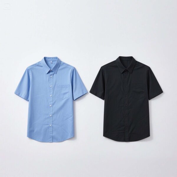 Men Short Sleeve Poplin Corporate Executive Shirt - Image 2