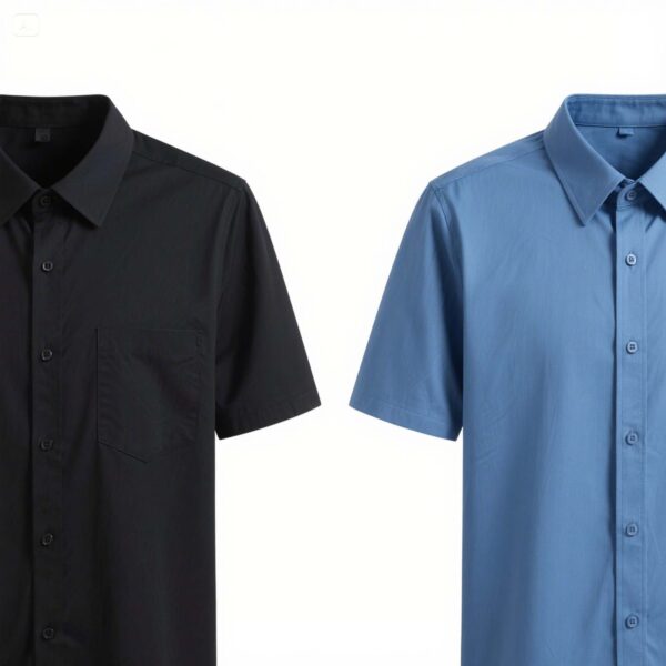 Men Short Sleeve Poplin Corporate Executive Shirt - Image 7