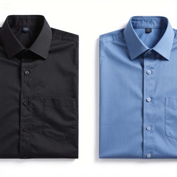 Men Short Sleeve Poplin Corporate Executive Shirt - Image 6