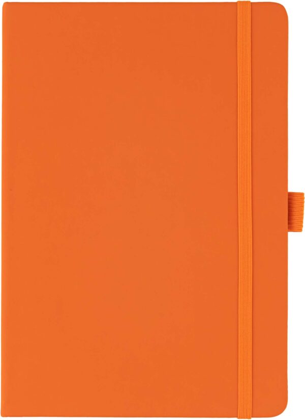 JURSI - Giftology A5 PU Notebook with Pen Loop - Orange - Image 3