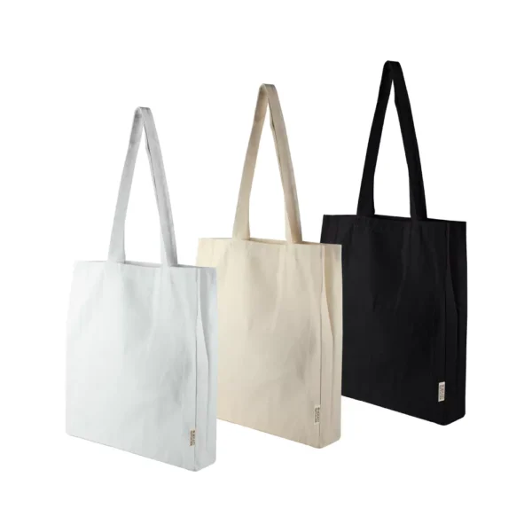 Recycled Cotton Tote Bags with Gusset 8 Oz - Image 6