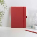 ABULA - Eco-Neutral® A5 Hard Cover Notebook & Pen Set - Cherry Paper - Image 18