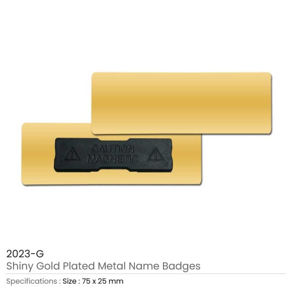 Metal Name Badges in Gold and Silver Plated - Image 4