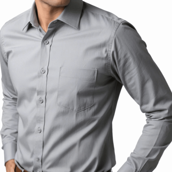 Men Long Sleeve Poplin Corporate Executive Shirt - Image 2