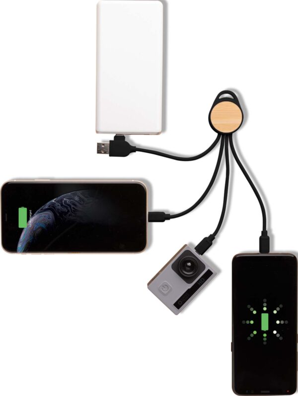 SULZA - CHANGE Collection RCS Recycled 6-in-1 Multi Cable - Image 4