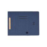 BLACE - CHANGE ZERO Recycled PU 15W Wireless Mousepad & Desk Organizer - Navy Blue - Image 2