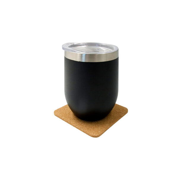 TEREVI - eco-neutral set of 4 Cork Coasters with Cork Stand - Image 4