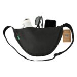 MOURA - GRS Recycled Half Moon Sling Bag - Black - Image 2