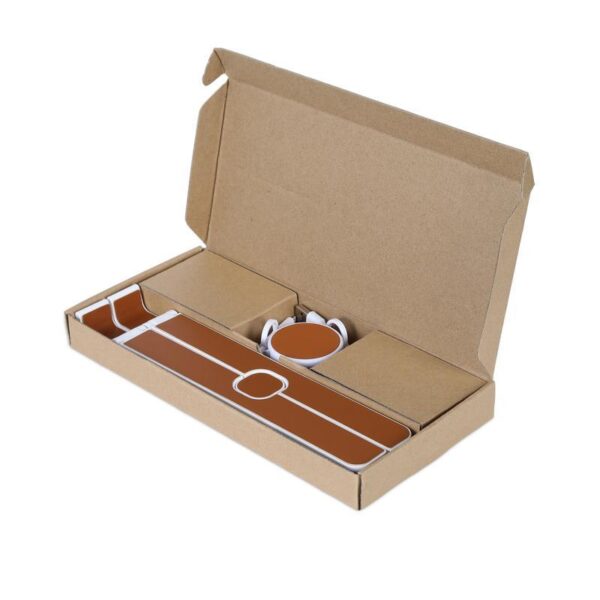 BRELA - @memorii Set of Recycled Laptop Stand and retractable cable - White - Image 3