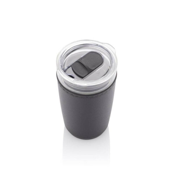 CERRA - Hans Larsen Premium Glass Tumbler with Recycled Protective Sleeve - Black - Image 4
