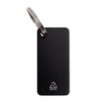 ANGLA - Gift Set of RCS Recycled Aluminium Pen and Keychain - Black - Image 3