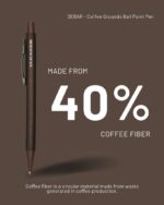 DEBAR - Coffee Grounds Ball Point Pen - Natural - Image 2