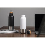 AVERSA - Hans Larsen RCS Recycled Stainless Steel Insulated Water Bottle - Black - Image 4