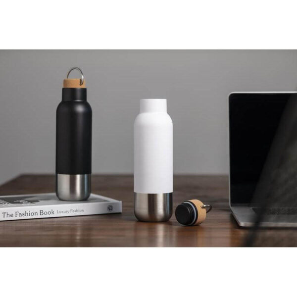 AVERSA - Hans Larsen RCS Recycled Stainless Steel Insulated Water Bottle - Black - Image 4
