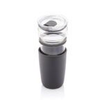 CERRA - Hans Larsen Premium Glass Tumbler with Recycled Protective Sleeve - Black - Image 5