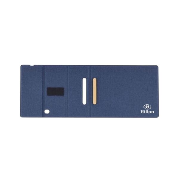 BLACE - CHANGE ZERO Recycled PU 15W Wireless Mousepad & Desk Organizer - Navy Blue - Image 6