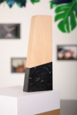 FARSO - Waste-to-Wins® Recycled Award - Black Swirl - Image 6
