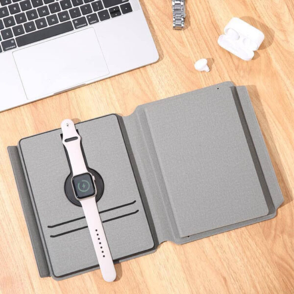 ONEX - CHANGE ZERO Recycled 10000mAh 15W MagSafe Wireless A5 Organizer 32GB - Grey - Image 6