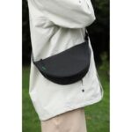MOURA - GRS Recycled Half Moon Sling Bag - Black - Image 6