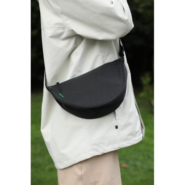 MOURA - GRS Recycled Half Moon Sling Bag - Black - Image 6