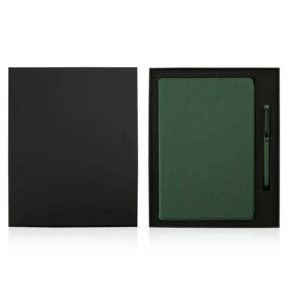 VARDIM - CHANGE ZERO Sustainable Gift Set with Refillable Notebook & Pen - Green - Image 6
