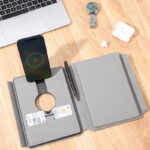 ONEX - CHANGE ZERO Recycled 10000mAh 15W MagSafe Wireless A5 Organizer 32GB - Grey - Image 7