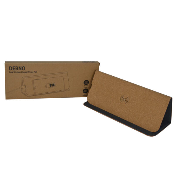 DEBNO - Giftology Cork Mouse Pad with 15W Wireless Charger - Image 2
