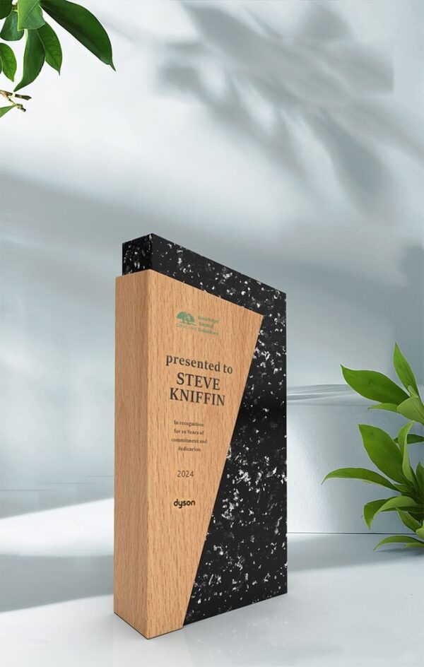 MILOT - Waste-to-Wins® Recycled Award - Black Swirl - Image 7