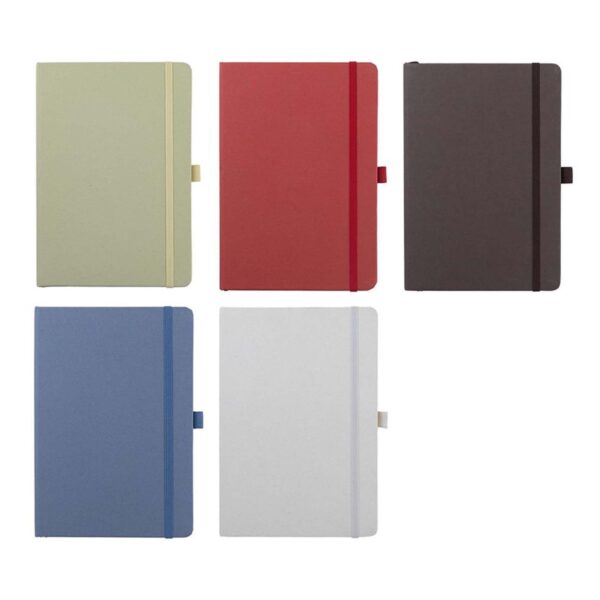 ABULA - Eco-Neutral® A5 Hard Cover Notebook & Pen Set - Kiwi Paper - Image 3