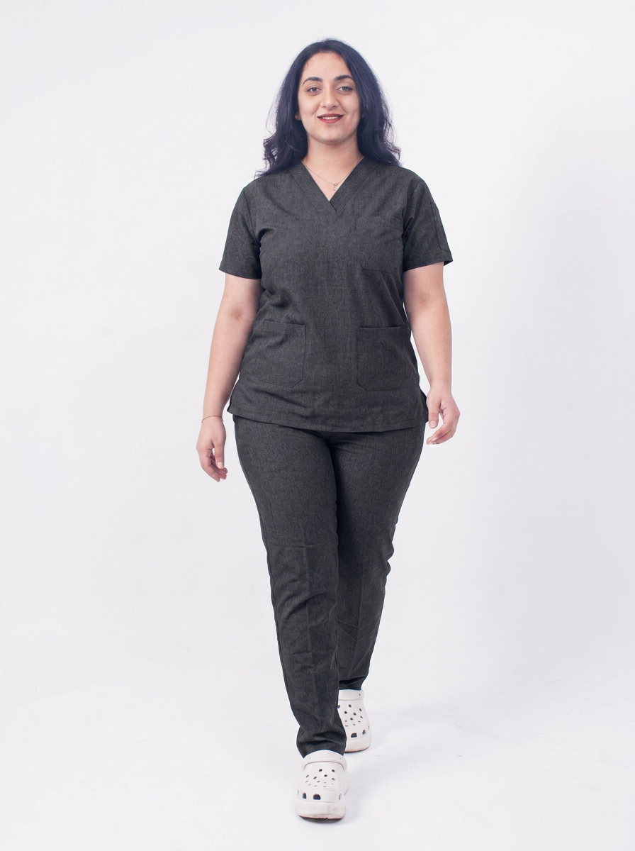 ef82a92b-fd1a-48fd-8d5a-468c462e190e Smart Classic Women Scrub suit set - Image 1