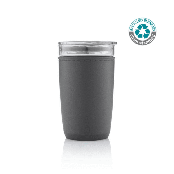 CERRA - Hans Larsen Premium Glass Tumbler with Recycled Protective Sleeve - Black - Image 1