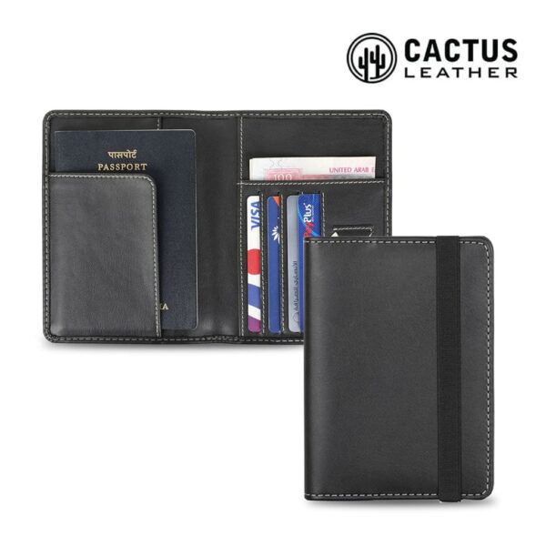 SILZ - Eco-Neutral® Cactus Leather Passport Wallet - Image 1