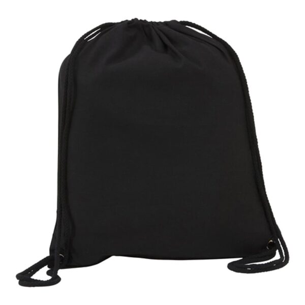 Eco-neutral Cotton Drawstring bag 240GSM - Black - Image 1